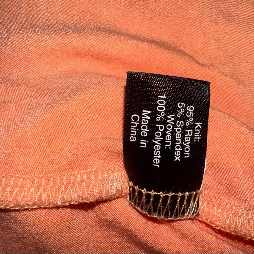 Lane Bryant Women’s 22/24 Orange Peach Open Cardigan Sweater Long‎ Sleeve Solid